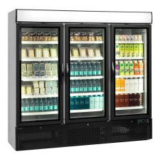 Tefcold Upright Triple Door Display Fridge White 1784 Litre