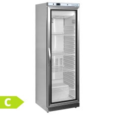 Tefcold Upright Single Glass Door Display Freezer 400 Litre