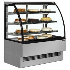 Tefcold Curved Glass Serve Over Display Fridge 900mm