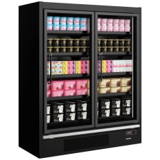 Tefcold Glass Door Freezer Black 1646 Litre