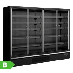 Tefcold Multideck With Doors Black 2580mm