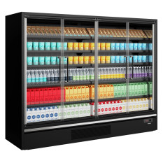 Tefcold Multideck With Doors Black 2580mm