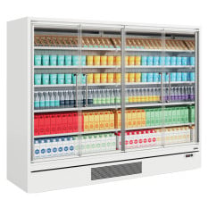 Tefcold Multideck With Doors White 2580mm