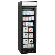 Tefcold Upright Display Freezer Black 300 Litre