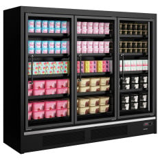 Tefcold Multideck Display Freezer Black 2468 Litre