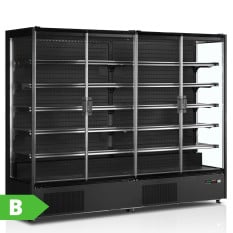 Tefcold Multideck With Frameless Doors Black 2560mm