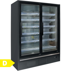 Tefcold Glass Double Door Display Freezer 1806 Litre