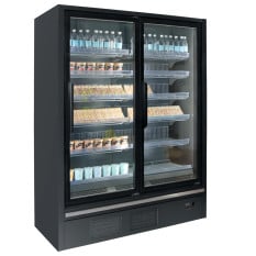 Tefcold Glass Double Door Display Freezer 1806 Litre