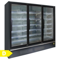 Tefcold Glass Triple Door Display Freezer 2710 Litre