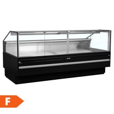 Tefcold Flat Glass Serve Over Counter 2500 x 825mm