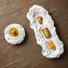 Costa Verde Terra White Organic Platter 29 x 11cm/11" x 4" (Pack of 4)