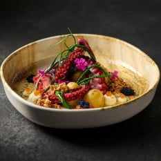 Churchill Tide Gold Organic Walled Bowl 23cm/9" (Pack of 6)