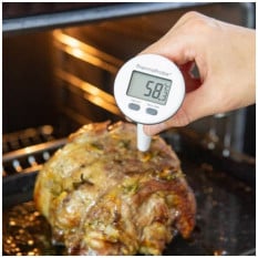 ETI ThermaStick Waterproof Thermometer with Rotating Display White -50 to 300°C