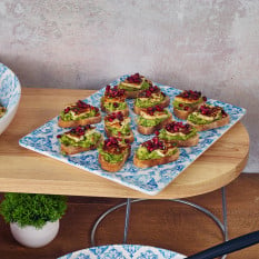 GenWare Melamine Blue Talavera GN 1/3 Platter