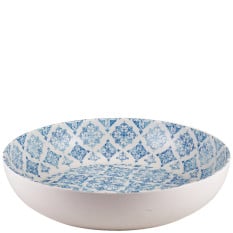 GenWare Melamine Blue Talavera Buffet Bowl 35cm/13.78"
