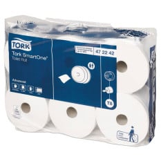 Tork Smart One Toilet Tissue Dispenser White (Pack of 6)