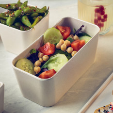 Tokyo Melamine White Middle Bento Box Insert (Pack of 6)