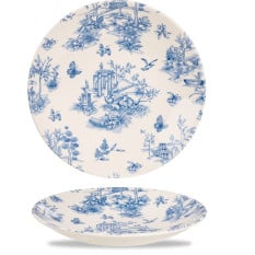 Vintage Prints Toile Deep Coupe Plate 9.75"