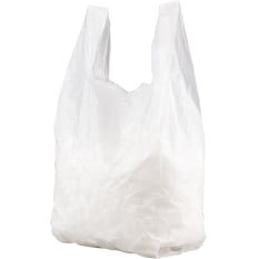 Vest Style Plastic Carrier Bags White Large (Pack of 1000)