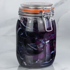 Glass Storage Jar1 Litre (Pack of 6)