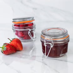 Glass Storage Jar 125ml (Pack of 6)
