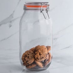 Glass Storage Jar 2 Litre (Pack of 6)