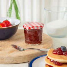 Glass Jam Jar with Lid 130ml (Pack of 24)