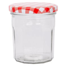 Glass Jam Jar with Lid 250ml (Pack of 24)