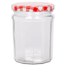 Glass Jam Jar with Lid 380ml (Pack of 24)