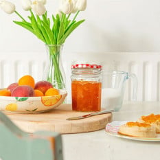 Glass Jam Jar with Lid 380ml (Pack of 24)