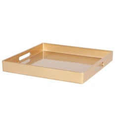 Serving Tray Square Gold 33cm (Pack of 6)