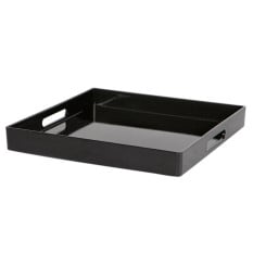 Serving Tray Square Black 33cm (Pack of 6)