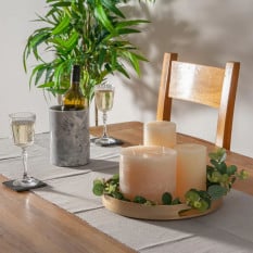 Serving Tray Round Gold 33cm (Pack of 6)