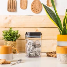 Flip Lock Plastic Food Storage Container 800ml (Pack of 6)