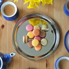 Stainless Steel Round Serving Tray 25.5cm