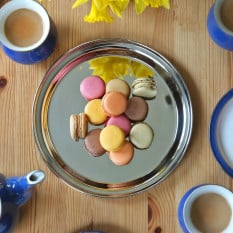 Stainless Steel Round Serving Tray 30cm