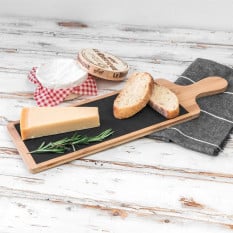 Slate Bamboo Food Serving Board 44 x 14cm/17 x 5" (Pack of 12)