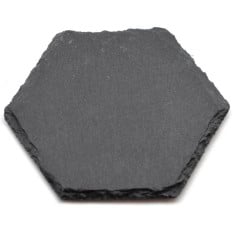 Natural Slate Drinks Coaster Hexagon (Pack of 12)