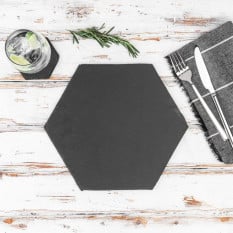 Natural Slate Placemat Hexagon (Pack of 6)