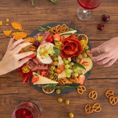 Natural Slate Food & Drinks Serving Platter 33cm (Pack of 12)