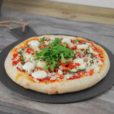 Rustic Slate Pizza Serving Platter with Rope 35cm (Pack of 6)