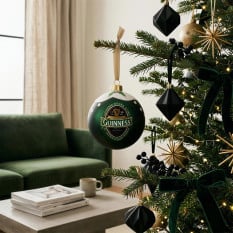 Guinness Ireland Christmas Bauble 8cm Green