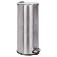 Kitchen Pedal Bin Round Stainless Steel 30 Litre