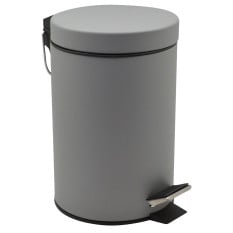 Bathroom Pedal Bin with Inner Bucket Matt Grey 3 Litre