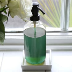 Glass Soap Dispenser Clear 500ml (Pack of 6)