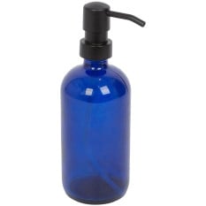 Glass Soap Dispenser Blue 500ml (Pack of 6)