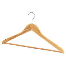 Wooden Coat Hanger Brown (Pack of 10)