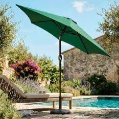 Tilting Garden Parasol Green 2.3m