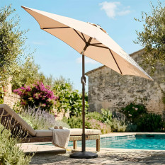 Tilting Garden Parasol Natural 2.3m
