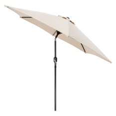 Tilting Garden Parasol Natural 2.7M